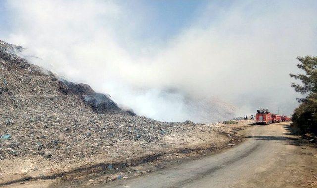 Bodrum Çöplük Yangını Kontrol Altında