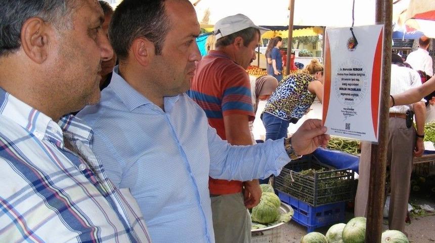 Kaymakam K&ouml;yl&uuml; Pazarını Denetledi
