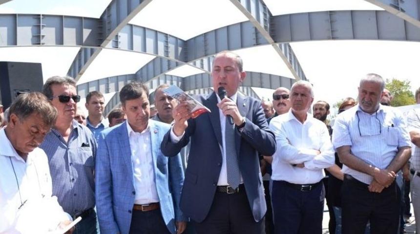 Biga Kocabaş &Ccedil;ayı K&ouml;pr&uuml;s&uuml;n&uuml;n &Uuml;st Kaplama İşlemi Durduruldu