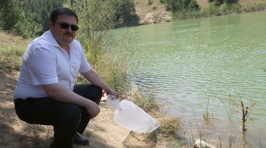 Uşak Banaz İl&ccedil;esinde G&ouml;letlere 15 Bin Yavru Balık Bırakıldı