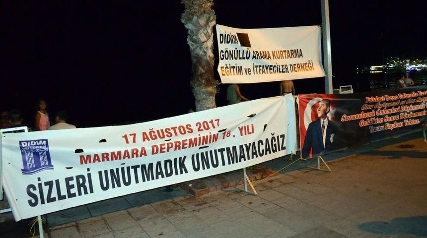 Marmara Depremi 18. Yılında Didim’de Unutulmadı