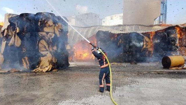 Halkalı'da Karton Fabrikasında Yangın (2)