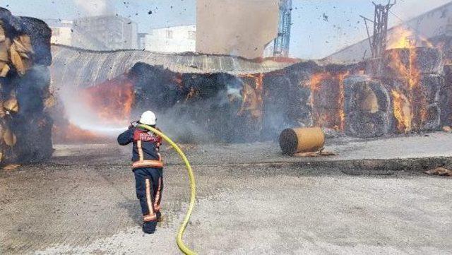 Halkalı'da Karton Fabrikasında Yangın (2)