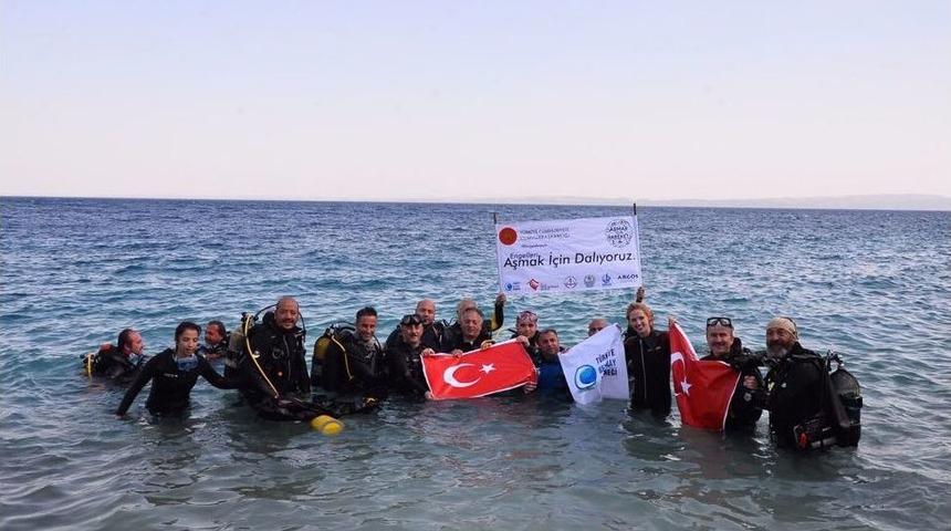 Engeliler Saros&rsquo;ta T&uuml;pl&uuml; Sualtı Dalışı Yaptı