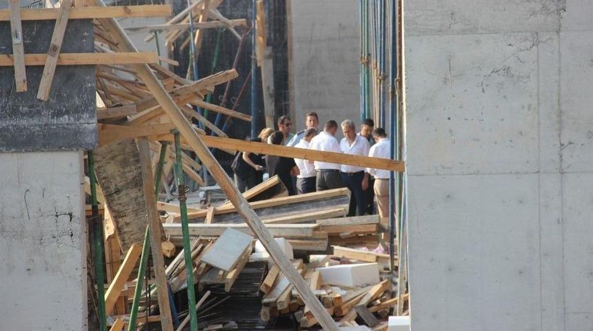 Okul İnşaatının &Ccedil;&ouml;kmesiyle İlgili 5 Kişi G&ouml;zaltına Alındı