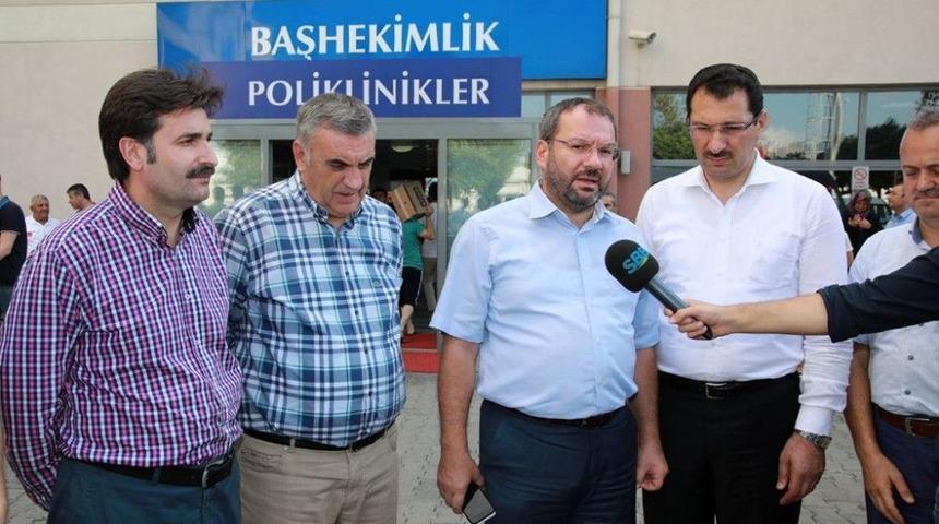 Başkan To&ccedil;oğlu Ve Sakaryalı Vekiller, Trakt&ouml;r Kazasında Yaralanan İş&ccedil;ileri Ziyaret Etti