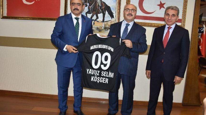 Başkan Haluk Alıcık, Vali Yavuz Selim K&ouml;şger&rsquo;e Nazilli&rsquo;yi Anlattı