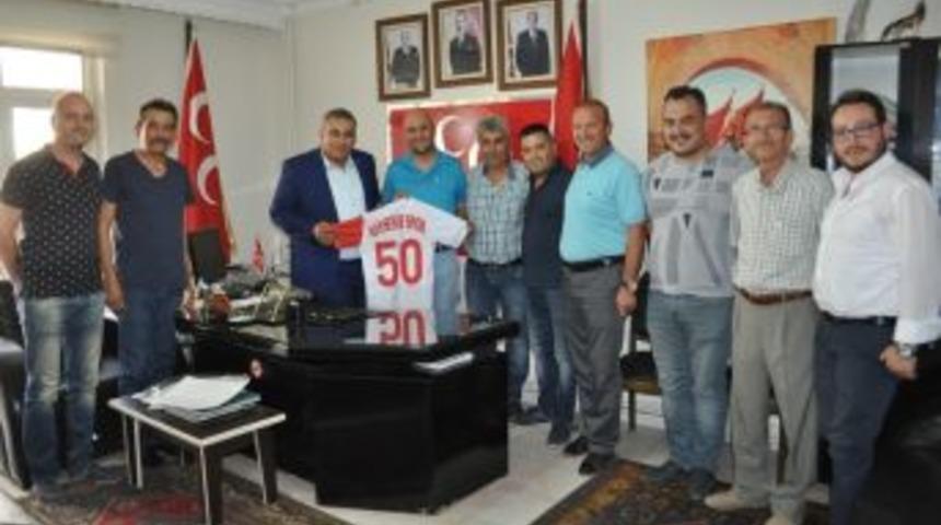 Nevşehirspor Yönetimi Mhp İl Başkanı Kaya’yı Ziyaret Etti