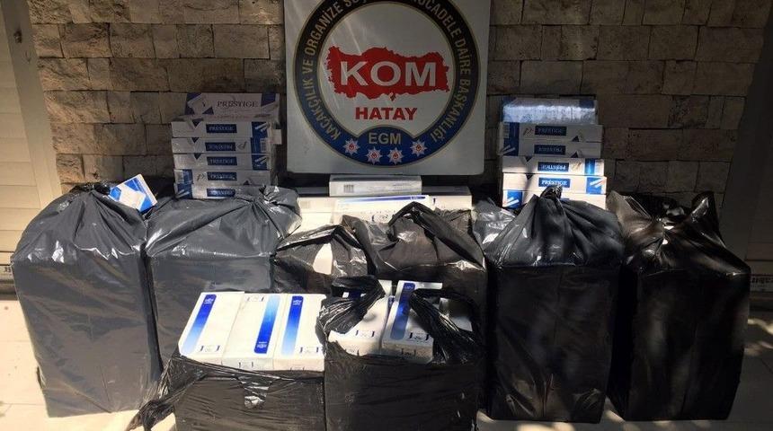 Hatay&rsquo;da Ka&ccedil;ak Sigara Operasyonları