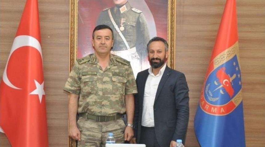 Başkan Y&uuml;cebaş&rsquo;tan Tuğgeneral &Ouml;zfidan&rsquo;a Ziyaret