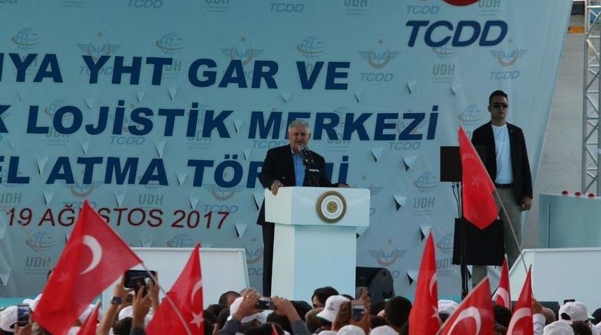 Başbakan Yıldırım, Konya Yht Garı İle Kayacık Lojistik Merkezi&rsquo;nin Temelini Attı