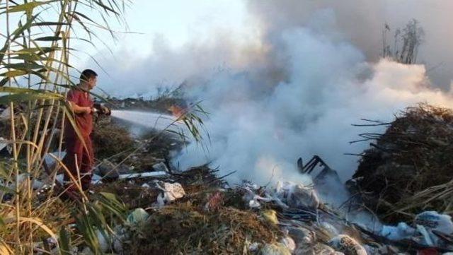 Edremit te Sazlık Alanda Yangın 3