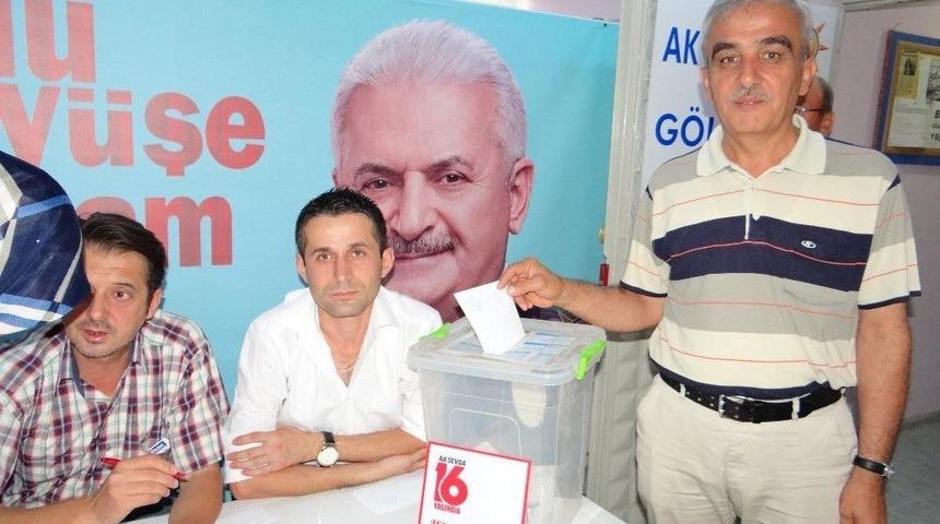 Ak Parti G&ouml;lpazarı Teşkilatı Sandık Başına Gitti