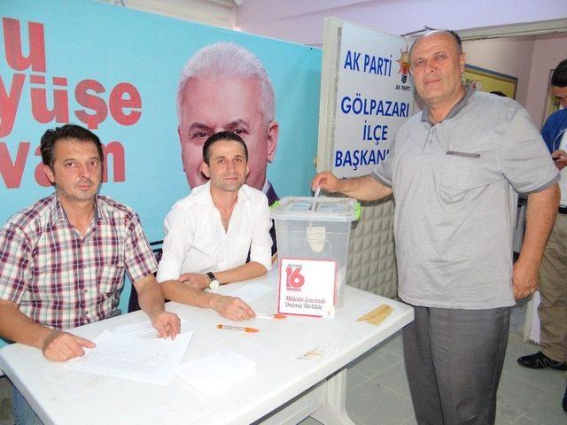 Ak Parti Gölpazarı Teşkilatı Sandık Başına Gitti