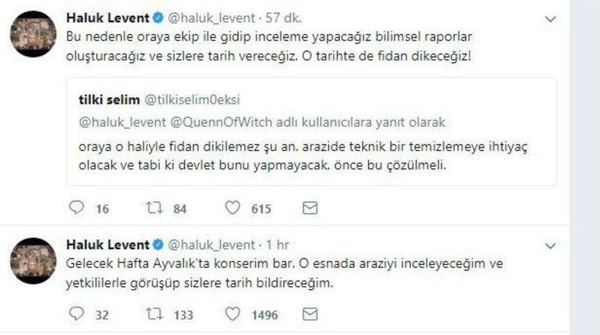 Haluk Levent, Kül Olan Orman İçin Fidan Kampanyası Başlattı