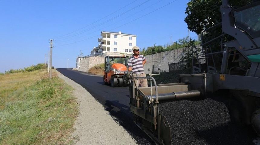 Aralık Caddesi Asfaltlanıyor