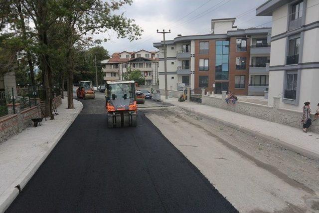 Aralık Caddesi Asfaltlanıyor