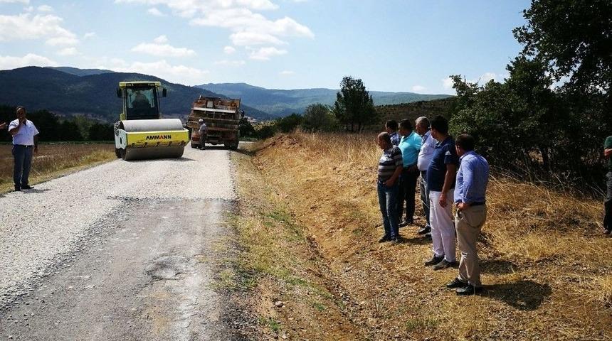 Lapseki&rsquo;de Yol &Ccedil;alışmaları