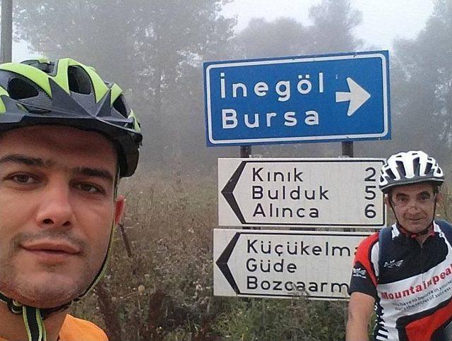 Bursa’dan Bilecik’e 82 Kilometre Pedal Çevirdiler