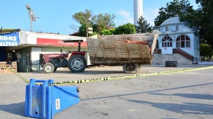 Şişirilirken Patlayan R&ouml;mork Lastiği Can Aldı