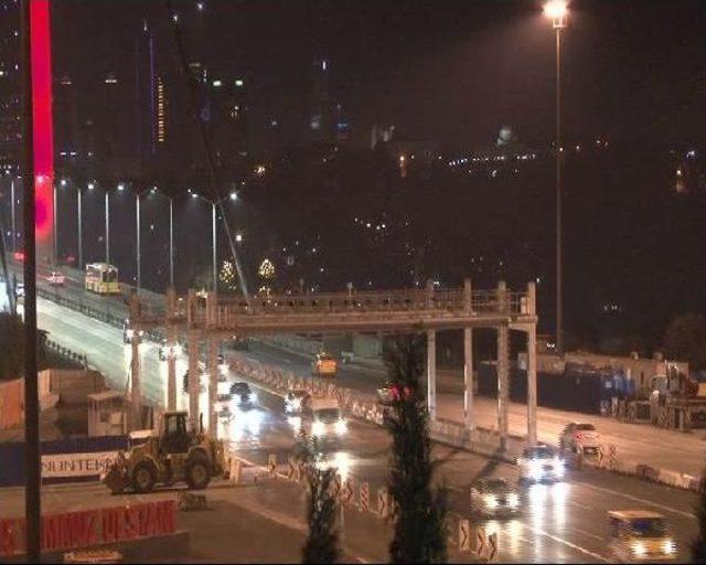 15 Temmuz Şehitler Köprüsü'nde Çalışmalar Tamamlandı
