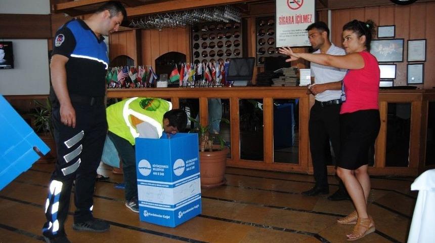 B&uuml;y&uuml;k&ccedil;ekmece&rsquo;de İşyerlerine Geri D&ouml;n&uuml;ş&uuml;m Kutuları Yerleştiriliyor