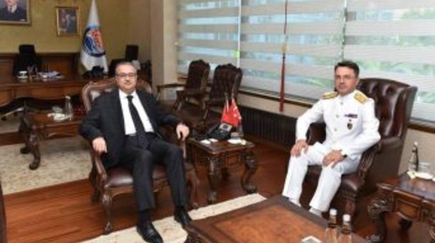 Tuğamiral G&uuml;rb&uuml;z&rsquo;den Vali Su&rsquo;ya Ziyaret