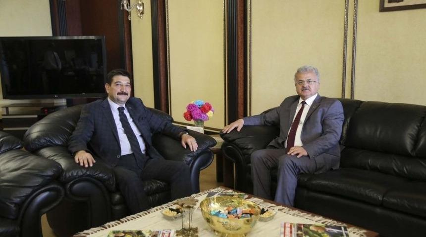 Rize Emniyet M&uuml;d&uuml;r&uuml; Aksoy&rsquo;dan Başkan Kasap&rsquo;a Veda Ziyareti