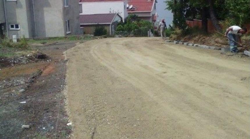 Ak&ccedil;akoca&rsquo;da Sokak &Ccedil;alışmaları S&uuml;r&uuml;yor