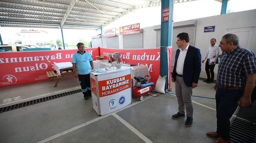 Merkezefendi&rsquo;de Kurban Kesim Yerleri Hazır