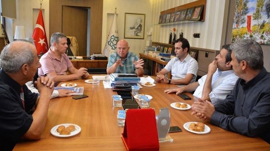 Başkan Eşkinat M&uuml;hendis Odaları Y&ouml;neticileriyle Bir Araya Geldi