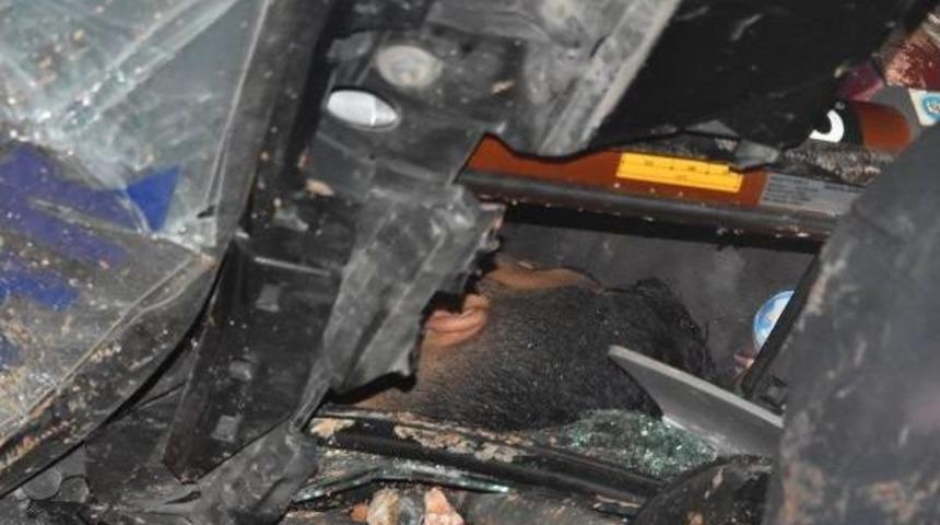 Bacağı Tır'ın Altında Kalan S&uuml;r&uuml;c&uuml; 3 Saatte Kurtarılabildi