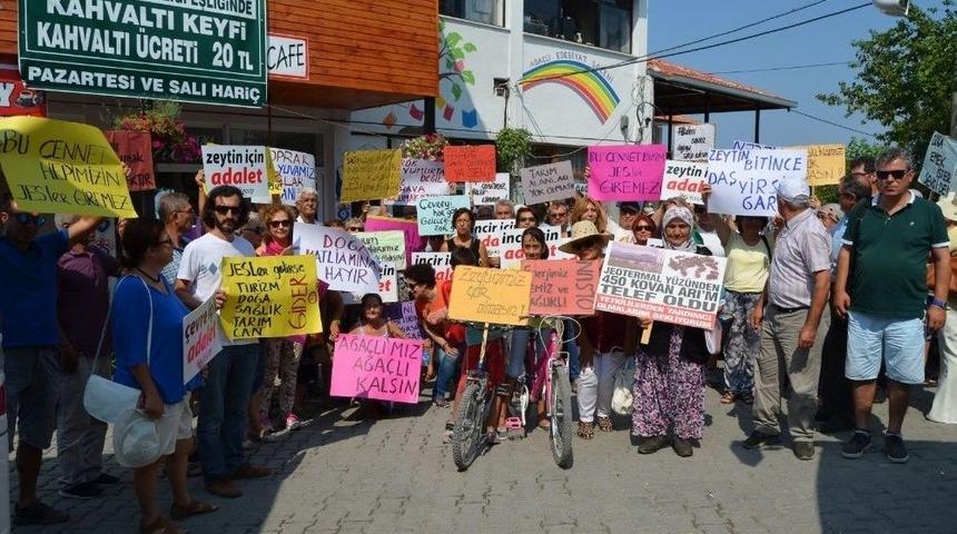 Aydın&rsquo;da Jes Karşıtı &Ccedil;evreciler Eylemlerini S&uuml;rd&uuml;r&uuml;yor