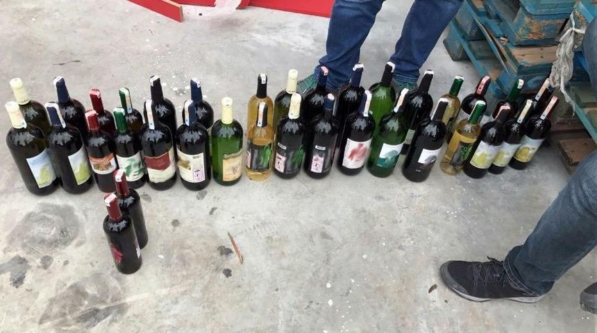 Alkollü İçki Fabrikalarına Yapılan Hileli ’vergi Kaçakçılığı’ Baskını Polis Kamerasında