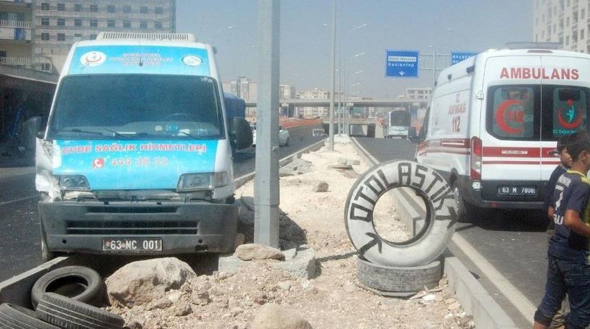 Şanlıurfa&rsquo;da Zincirleme Kaza : 1 Yaralı