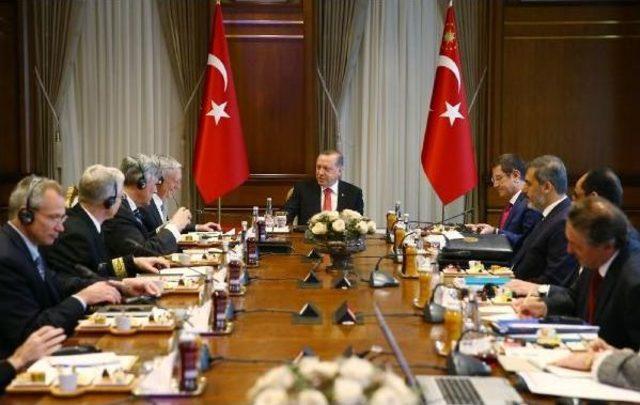 Cumhurbaşkanı Erdoğan, Abd Savunma Bakanı James Mattis'i Beştepe'de Kabul Etti (2) (Yeniden)  