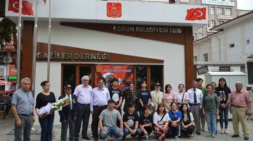 Koreli &Ouml;ğrenciler Gazilerle Buluştu