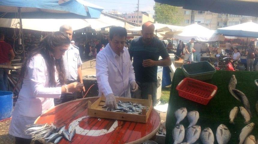 Salihli&rsquo;de Balık Tezgahları Denetlendi