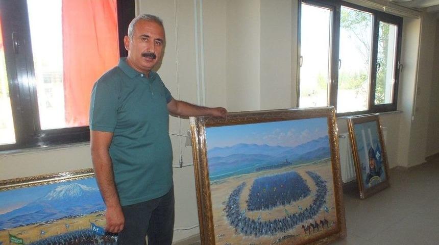 Malazgirtli Ressam 1071 Zaferini Resimlerle Anlatacak
