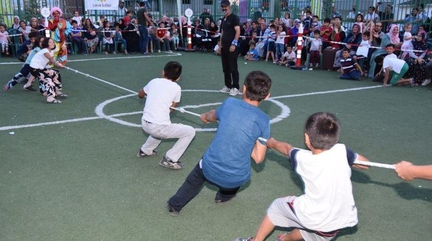 Kocasinan&rsquo;ın Sokak Oyunları Şenliği Erkiletli &Ccedil;ocukları Mutlu Etti