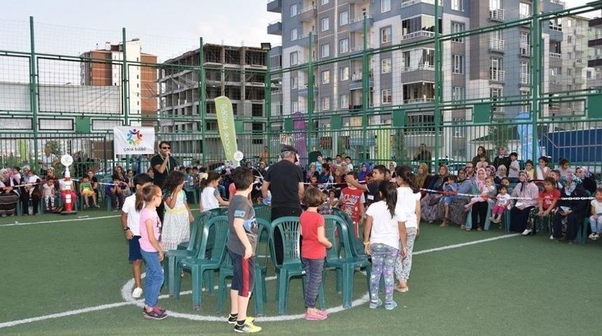 Kocasinan’ın Sokak Oyunları Şenliği Erkiletli Çocukları Mutlu Etti