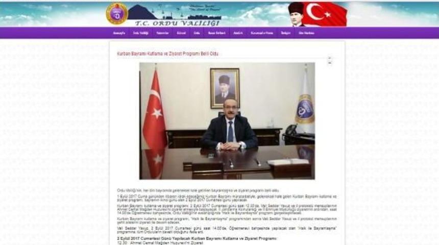 Ordu'da Valilik, Belediye Ile Ortak Bayramlaşmayı Yine S&uuml;rd&uuml;recek