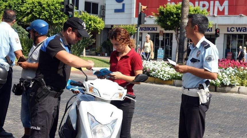 Alanya&rsquo;da Motosiklet S&uuml;r&uuml;c&uuml;lerine Ceza Yağdı