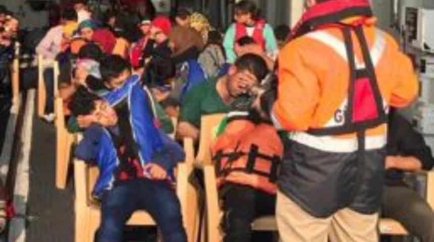 Kuşadası&rsquo;nda 42&rsquo;si &Ccedil;ocuk 75 Ka&ccedil;ak G&ouml;&ccedil;men Yakalandı