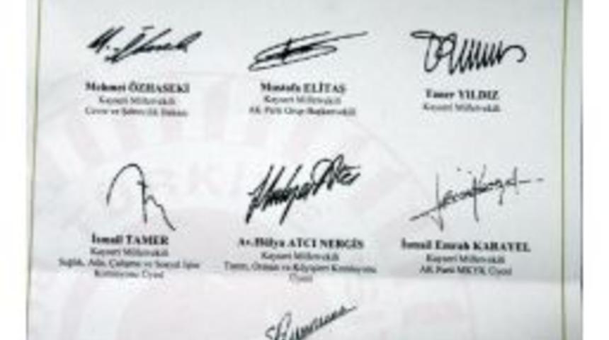 Kayserili Bakan Ve Milletvekillerinin Ortak Bayram Tebriği