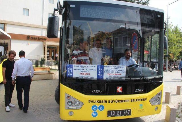 Sındırgı’da Toplu Taşıma Aracı Hizmete Girdi