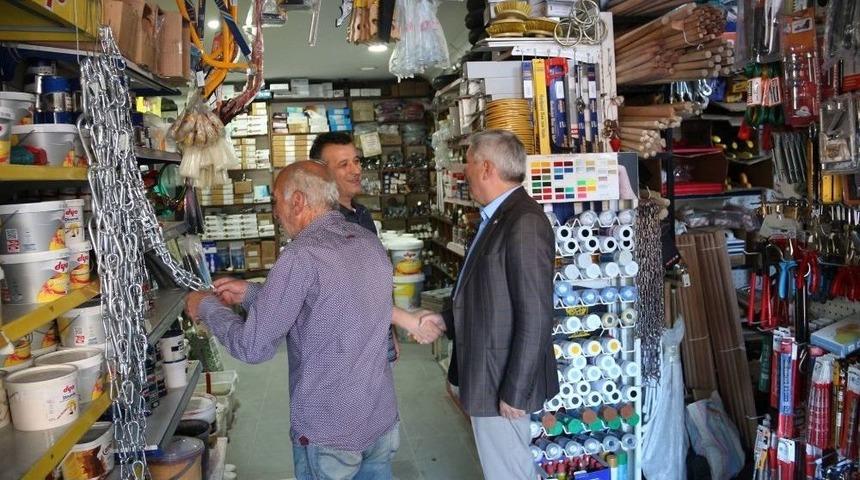 Yılmaz&rsquo;dan Esnafa &rsquo;ge&ccedil;miş Olsun&rsquo; Ziyareti