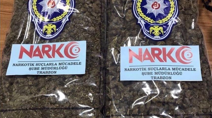 Trabzon&rsquo;da 2 Kilo Skunk Ele Ge&ccedil;irildi