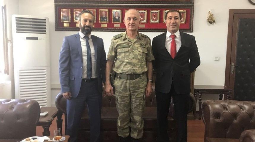 Başkan Kahraman&rsquo;dan Asayiş Kolordu Komutanı Korgeneral Karataş&rsquo;a Hayırlı Olsun Ziyareti