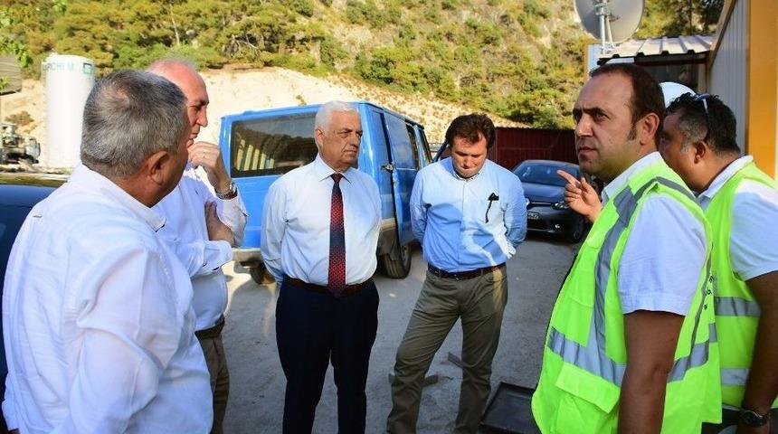 Başkan G&uuml;r&uuml;n, &Ouml;l&uuml;deniz Atıksu Arıtma Tesisini İnceledi